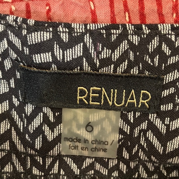 Renuar (Montreal) women’s size 6 Black and White Patterned dressy skort - Picture 2 of 10